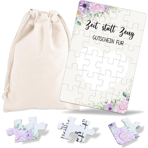 Gutscheine puzzle set zeit - puzzle,