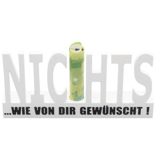 Geschenk nichts nix - nichts,