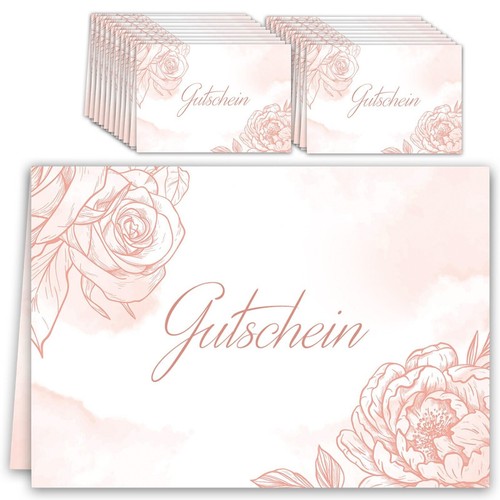 20x gutschein karten set - karten,